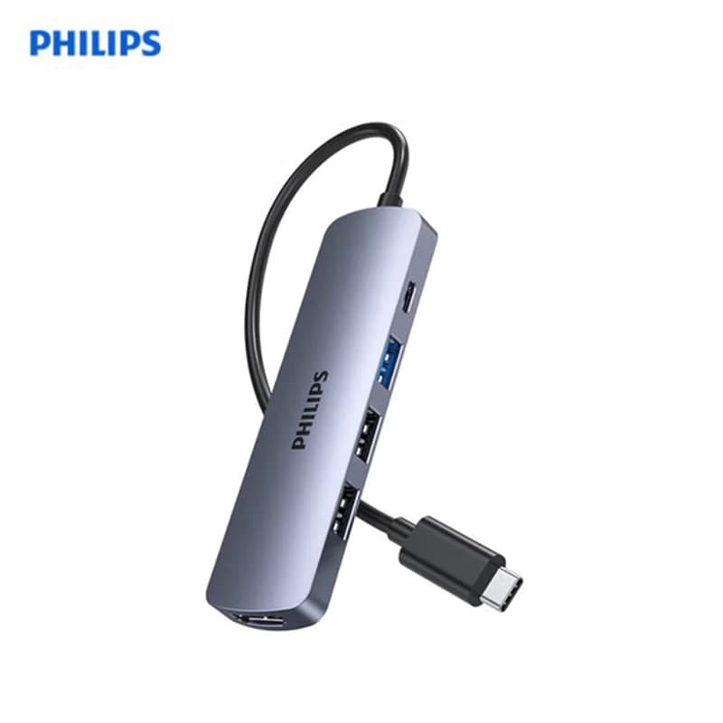 هاب Type-C فیلیپس مدل SWR1607R/93 | مبدل USB-C Philips — تصویر ۲