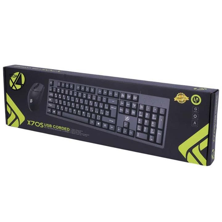 کیبورد و ماوس باسیم ایکس فورتک | X4TECH X70S — تصویر ۲