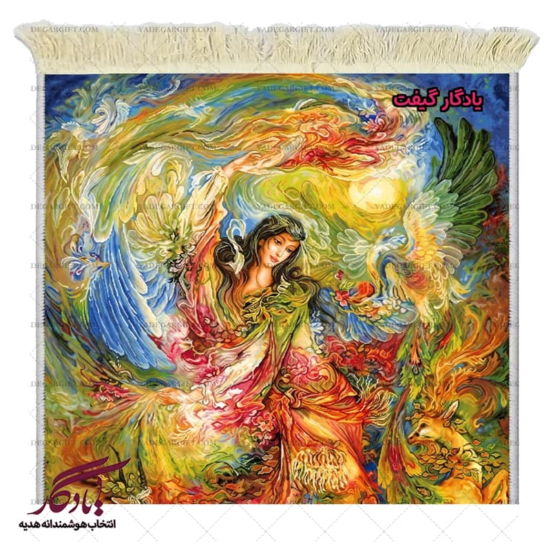 تابلو فرش ماشینی طرح مینیاتور پیدایش کد mi49 — تصویر ۲