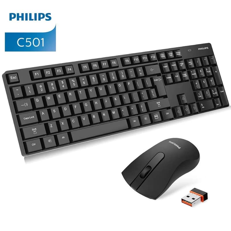کیبورد و ماوس بی سیم فیلیپس | Philips C501 ست بی سیم — تصویر ۴