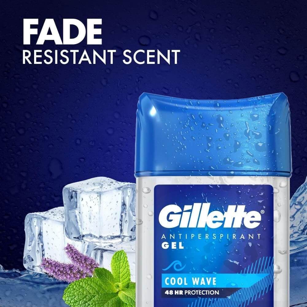 استیک ژله ای ضد تعریق مردانه ژیلت Gillette مدل Cool wave حجم 70 میل — تصویر ۳