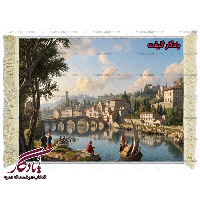 تابلو فرش ماشینی طرح منظره ورونا ایتالیا کد m103