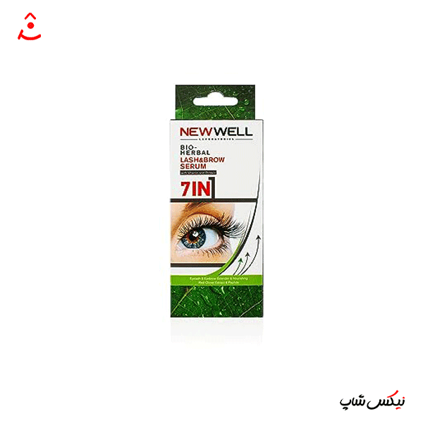 سرم گیاهی تقویت مژه و ابرو نیوول مدل Bio herbal — تصویر ۵