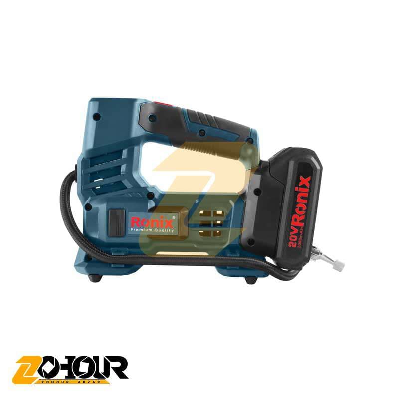 مینی کمپرسور شارژی رونیکس 20 ولت مدل Ronix 8605 — تصویر ۴