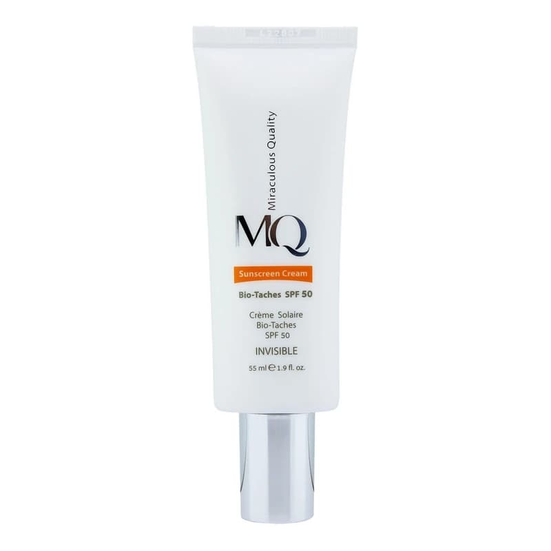 کرم ضد آفتاب روشن کننده بی رنگ بایوتچ SPF50 ام کیو 55 میلی لیتر
