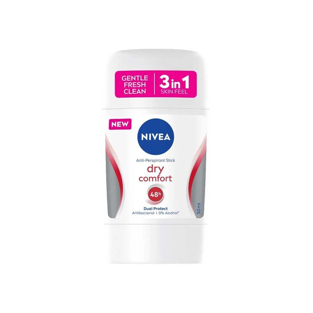 مام صابونی نیوا زنانه مدل Dry Comfort حجم 50 میل — تصویر ۲