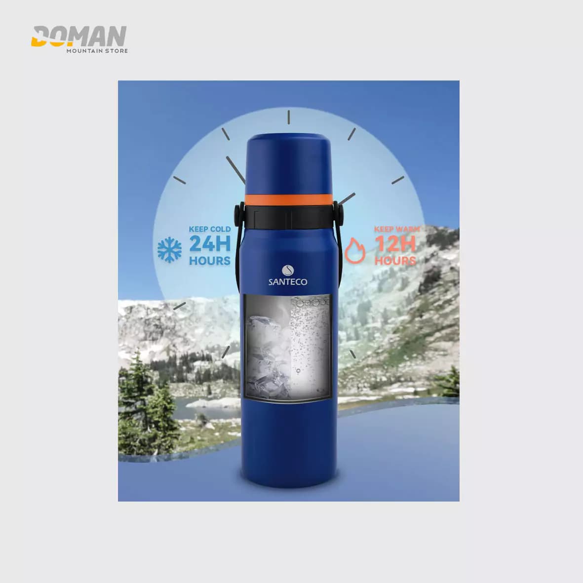 فلاسک کوهنوردی گرم و سرد سانتکو 1200ML — تصویر ۶