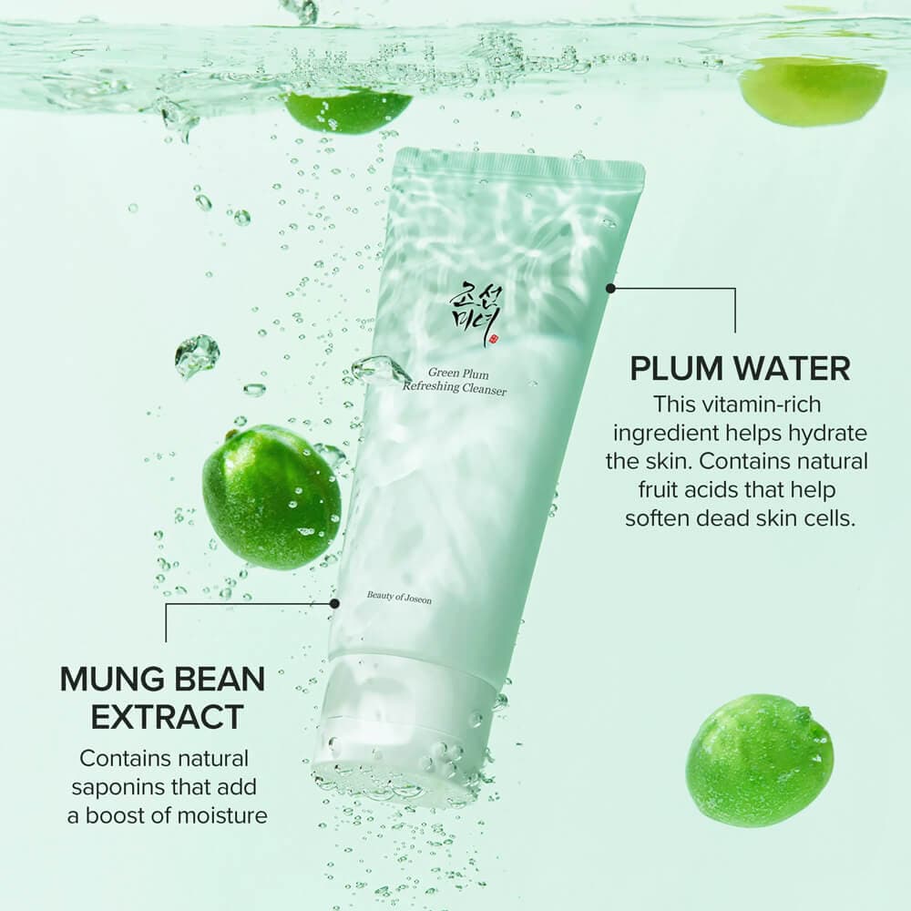 ژل شستشوی صورت رفرشینگ Green Plum بیوتی آف جوسان حجم 100 میل — تصویر ۲