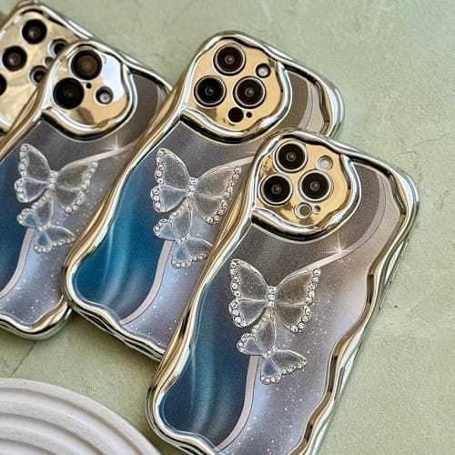 قاب پروانه نقره ای خمیری مدل Shiny Wings — تصویر ۴