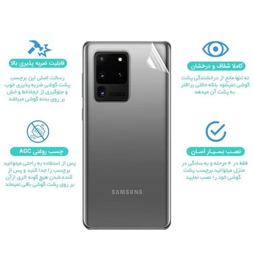 برچسب نانو شفاف برای پشت گوشی آیفون 14 — تصویر ۲
