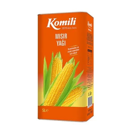 روغن ذرت کومیلی Komili حجم 5 لیتر