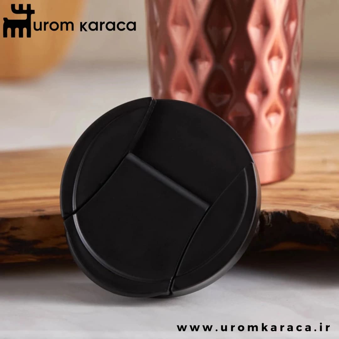 فلاسک استیل کاراجا Diamond مسی — تصویر ۳