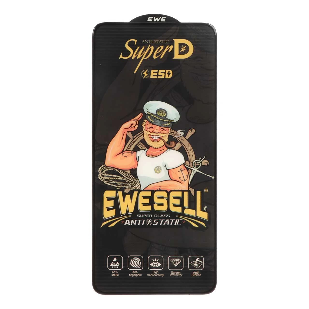 محافظ صفحه نمایش شیشه ای Full Cover Super D Esd Ewesell مدل Xiaomi Redmi Note 14 4G (بدون پک)