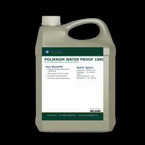 روان کننده نرمال بتن POLIKROM WATER PROOF 1080