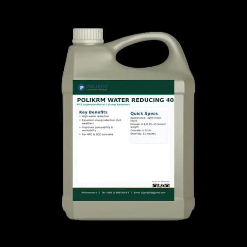 ابر روان کننده بتن POLIKROM WATER REDUCING 40