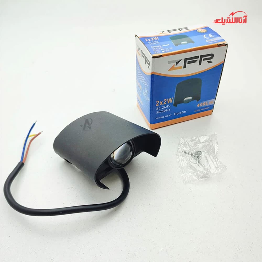 چراغ دیواری دکوراتیو 2 در 2 وات دو طرفه ZFR مدل قطاری — تصویر ۸