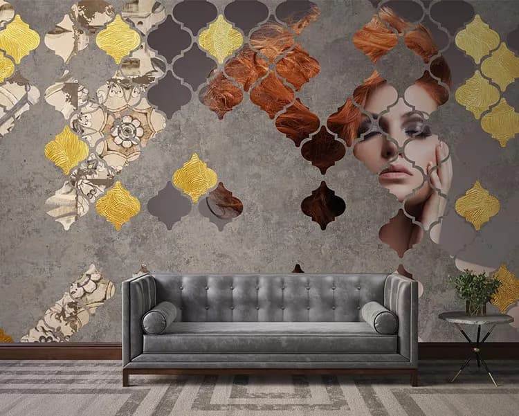 پوستر دیواری سه بعدی چهره — تصویر ۲