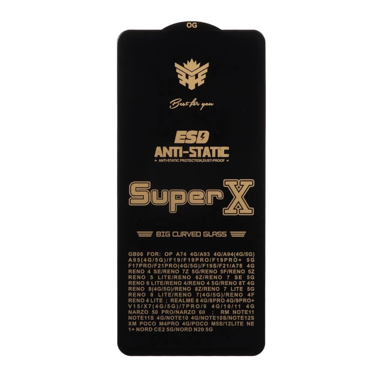 محافظ صفحه نمایش آنتی استاتیک Full Cover Super X مدل Xiaomi Redmi Note 12S / Redmi Note 11 4G / Redmi Note 11S / Redmi Note 10 4G / Redmi Note 10S / Poco M5S / Poco M4 Pro 4G — تصویر ۳