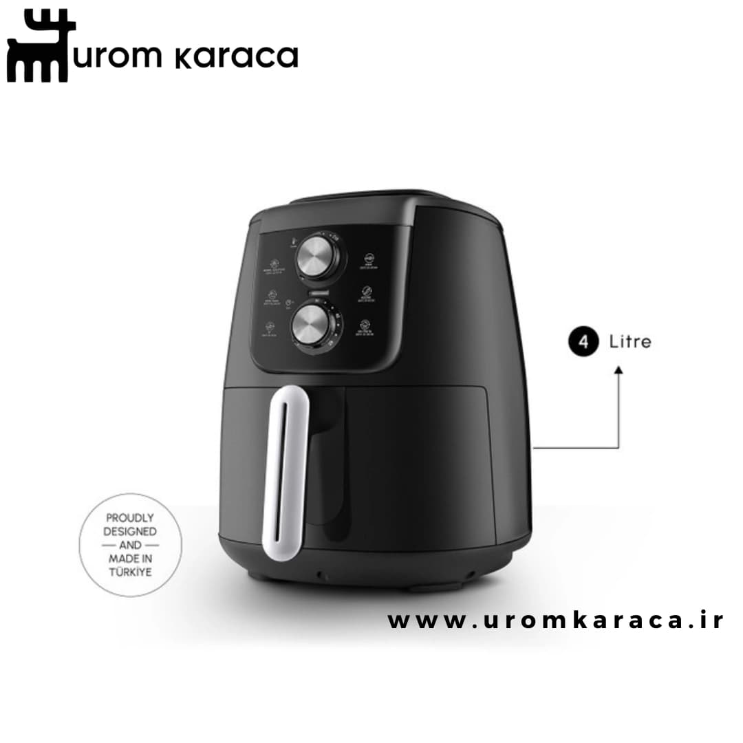 هواپز و سرخ کن کاراجا Air Pro Cook Manuel XL مشکی — تصویر ۳