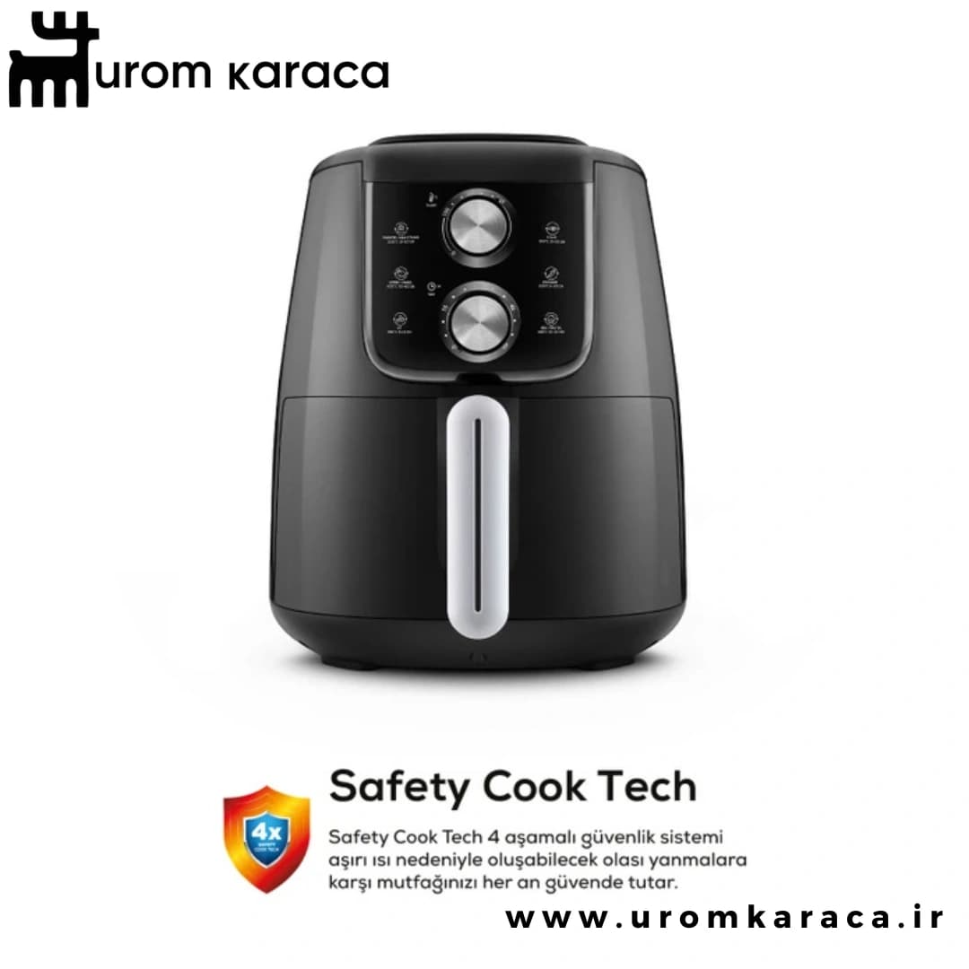 هواپز و سرخ کن کاراجا Air Pro Cook Manuel XL مشکی — تصویر ۵