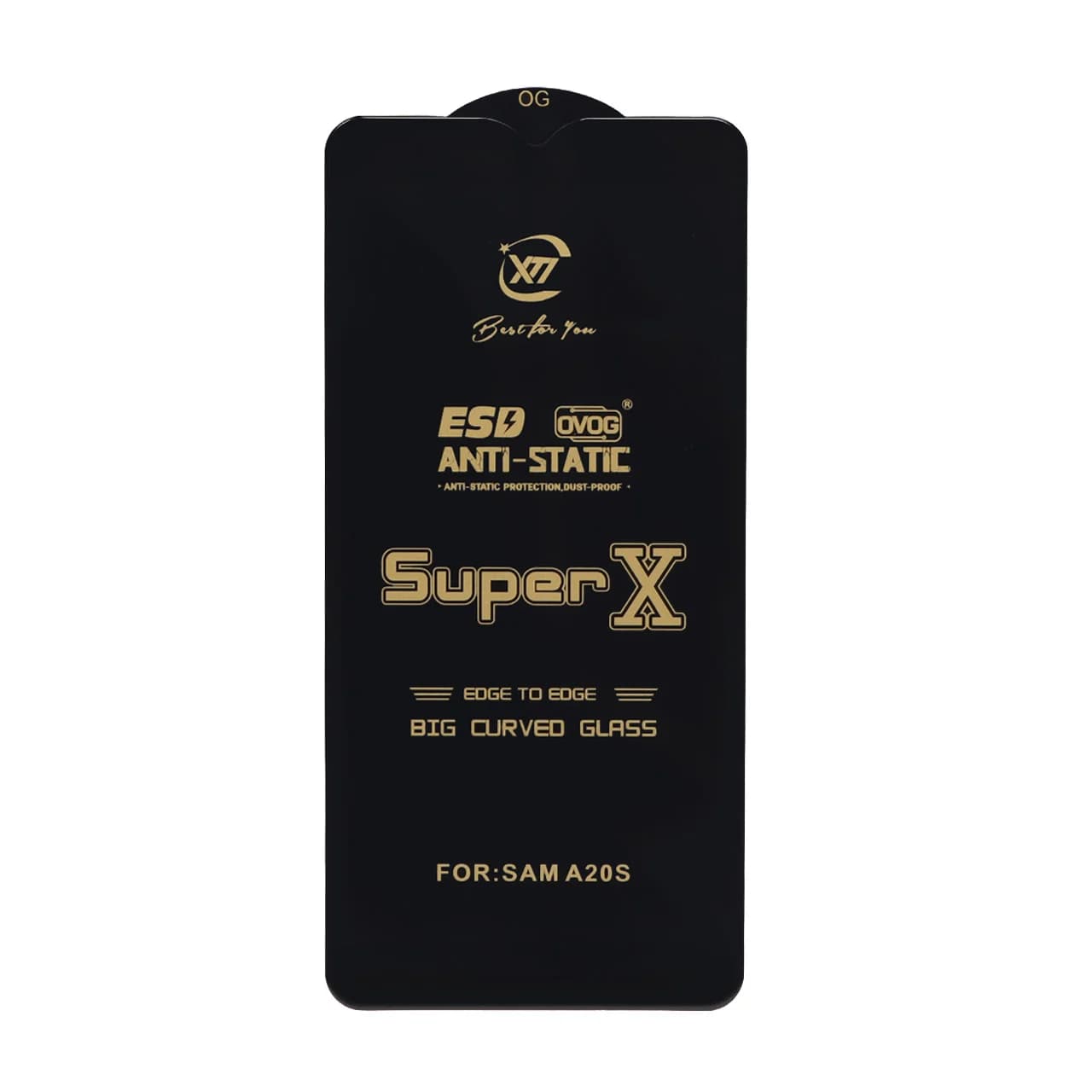 محافظ صفحه نمایش آنتی استاتیک Full Cover Super X مدل Samsung Galaxy A20S