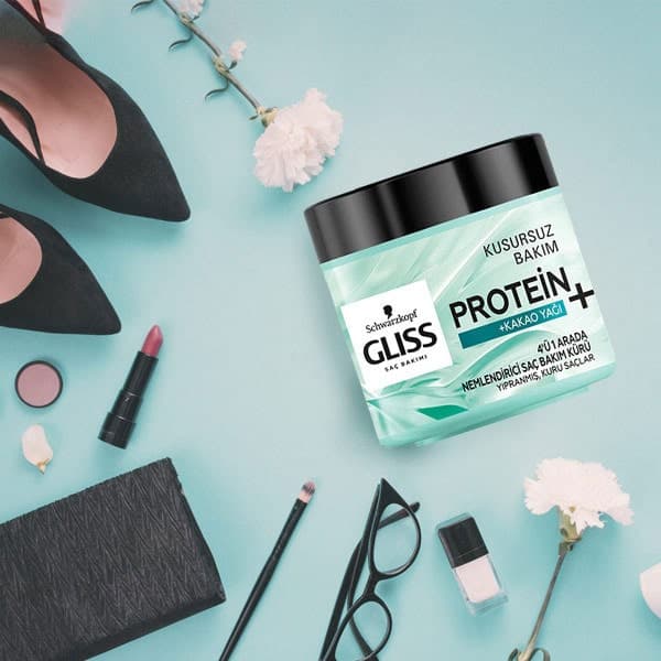 ماسک مو گلیس پروتئین پلاس کره کاکائو Protein Plus حجم 400ml — تصویر ۲