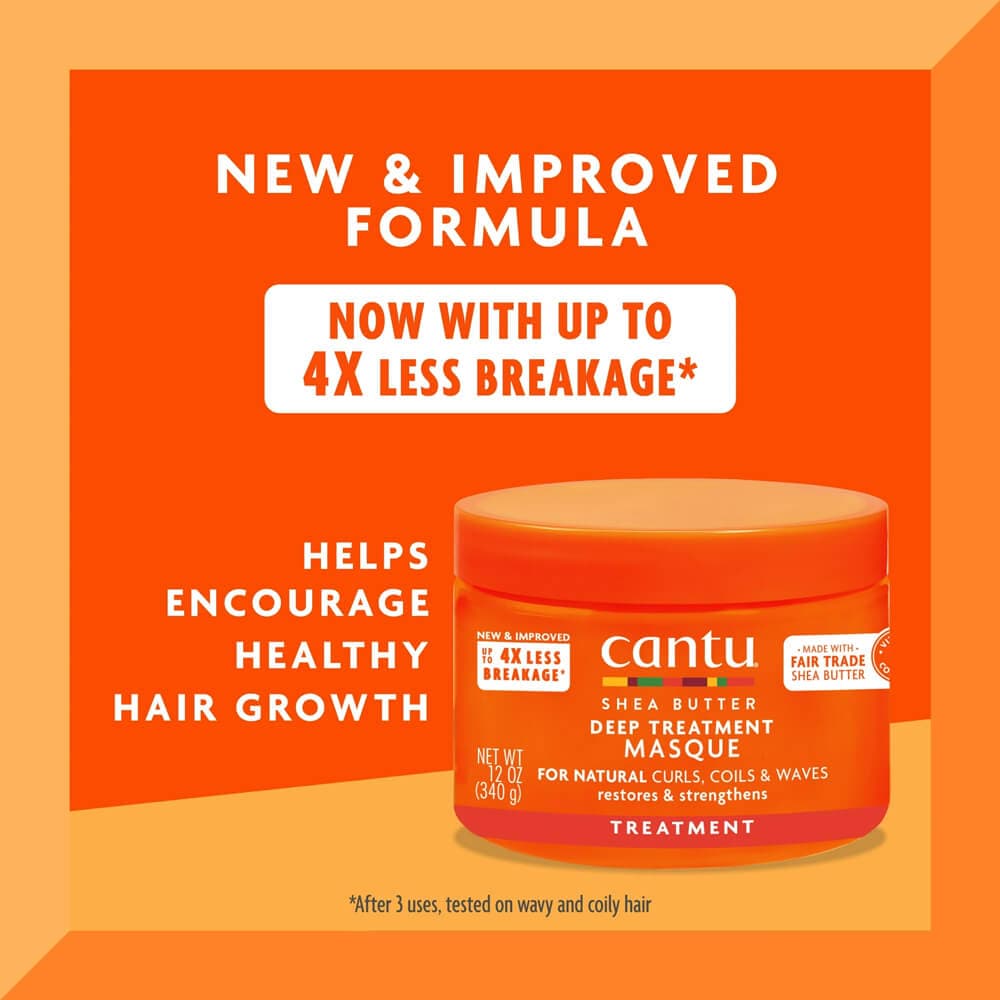 ماسک مو داخل حمام شی باتر کنتو Cantu حجم 340 گرم — تصویر ۳