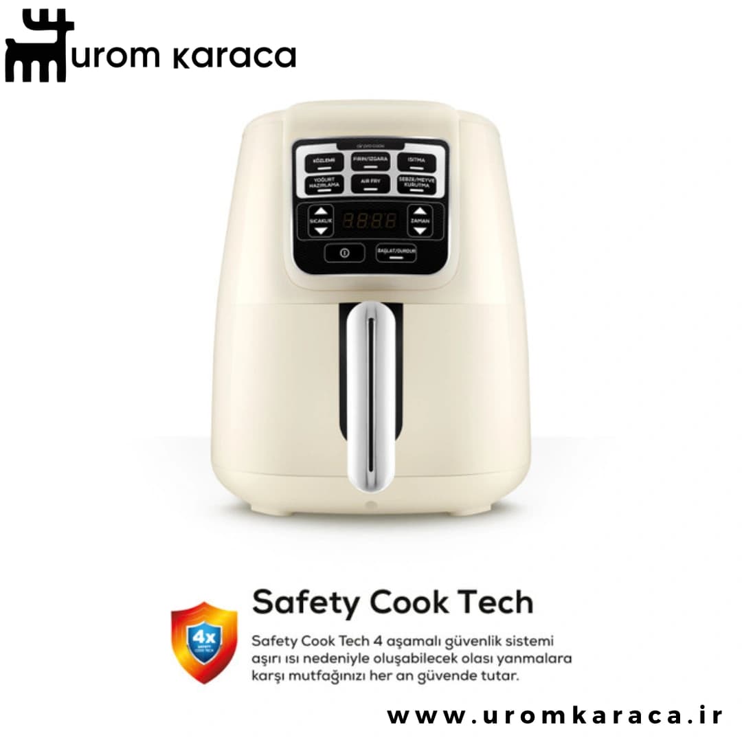 هواپز وسرخ کن کاراجا‌ Air pro cook köz Xl کرم — تصویر ۳