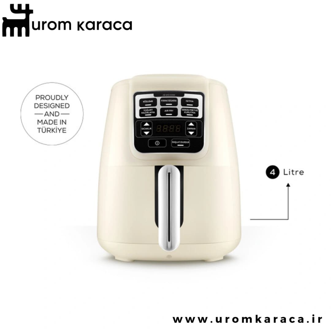 هواپز وسرخ کن کاراجا‌ Air pro cook köz Xl کرم — تصویر ۴