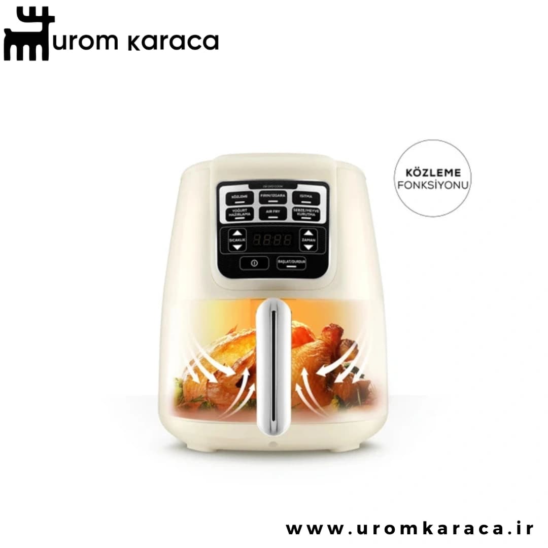 هواپز وسرخ کن کاراجا‌ Air pro cook köz Xl کرم — تصویر ۲