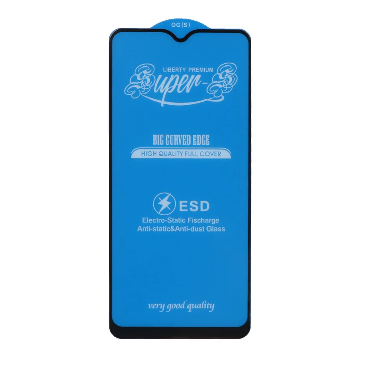 محافظ صفحه نمایش شیشه ای آنتی استاتیک مات Full Cover Super S-OG مدل Samsung A20S – مشکی (بدون پک)
