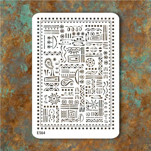 شابلون طرح لیپان آرت کد E 564