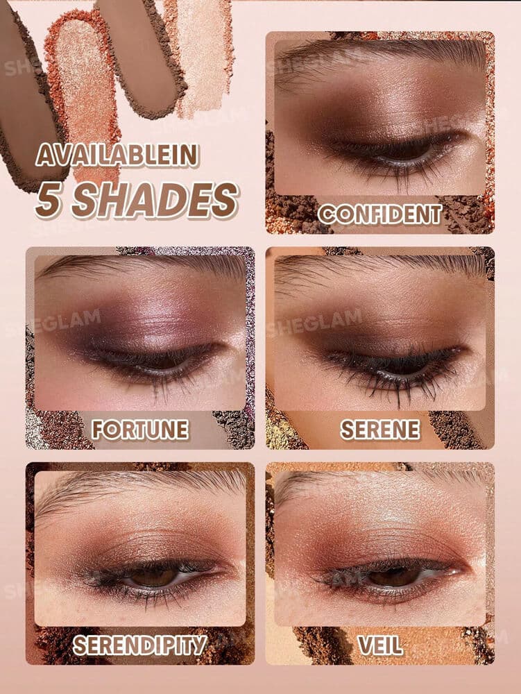 پالت سایه چشم چهار تایی شیگلم Pocket Eyeshadow مدل Confident — تصویر ۳