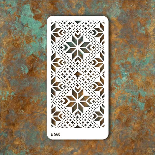 شابلون طرح گلیم کد E 560