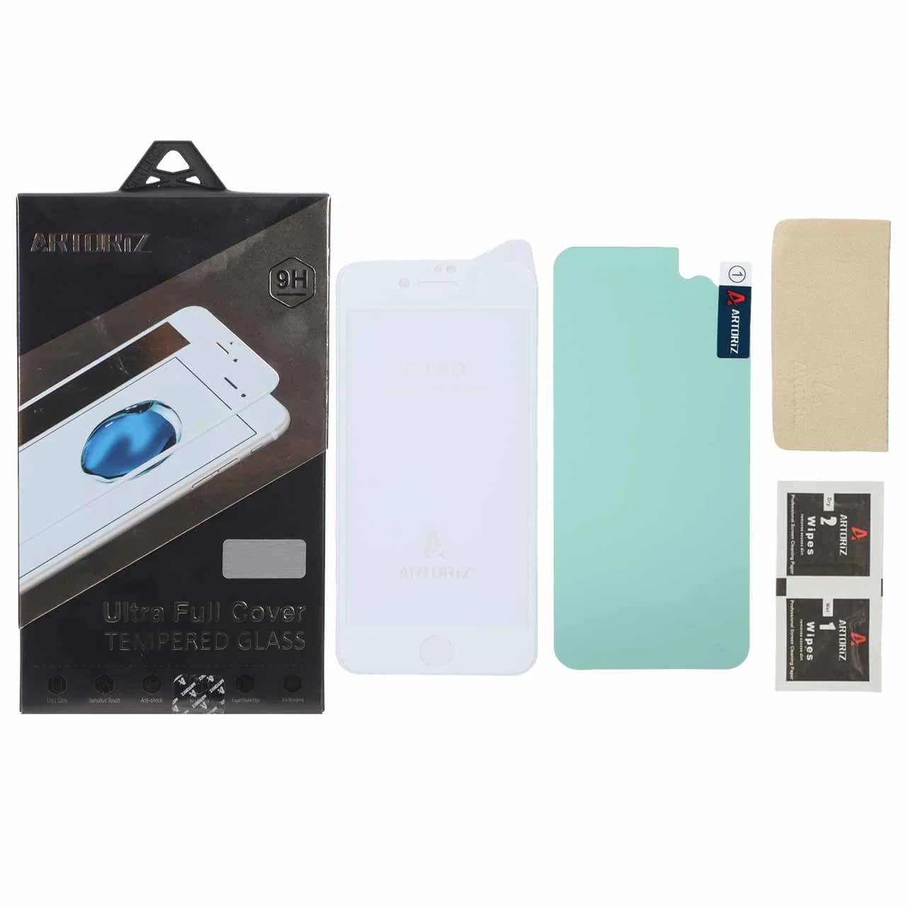 محافظ صفحه نمایش شیشه ای اورجینال Artoriz با برچسب محافظ پشت گوشی Apple iPhone 7 / 8 / SE 2020 — تصویر ۲