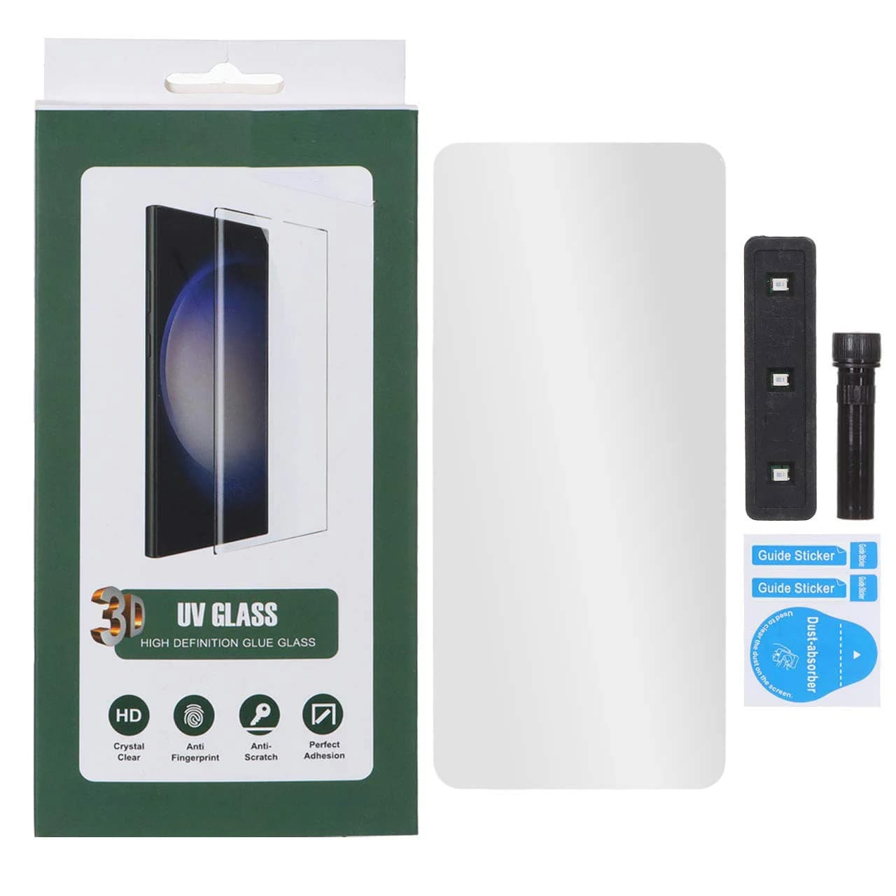 محافظ صفحه نمایش شیشه ای UV 3D Glass مدل Samsung Galaxy S20 Ultra (پک دار)