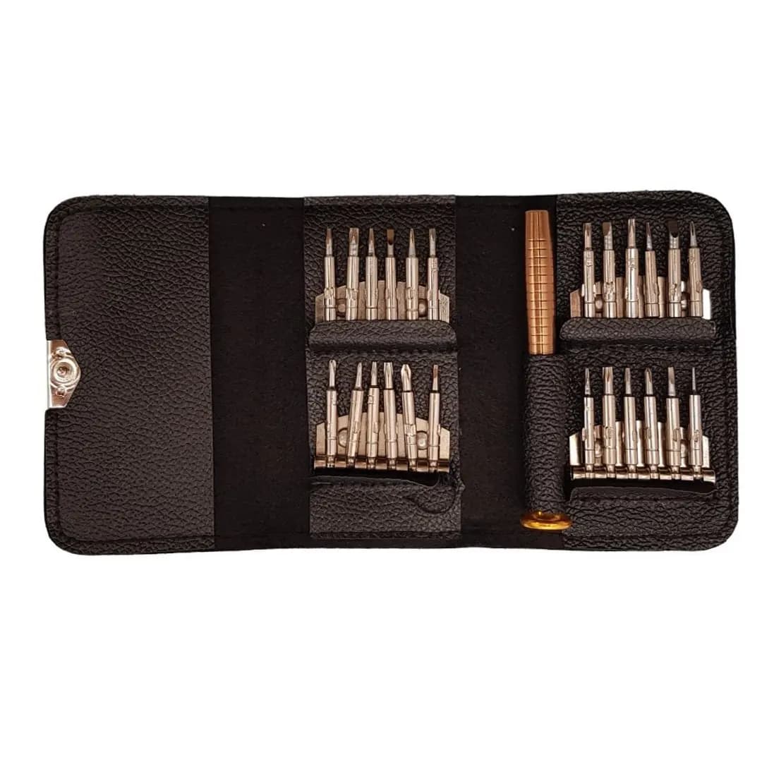 ست پیچ گوشتی کیف چرمی 25PCS — تصویر ۳
