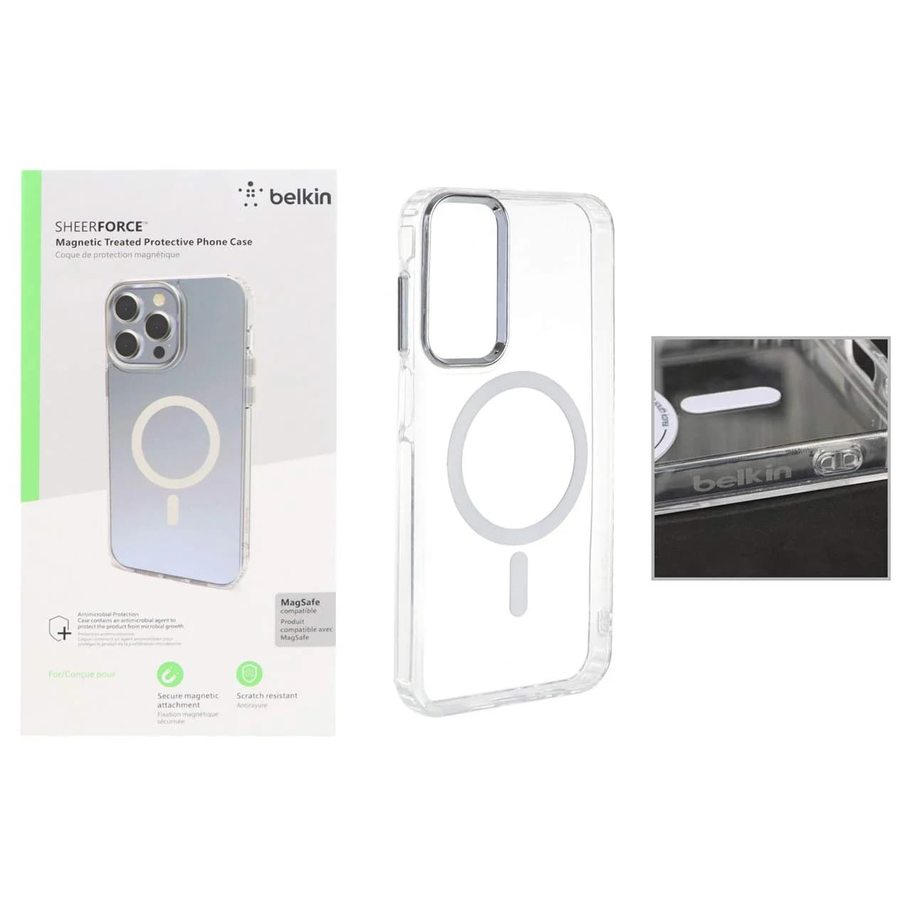 قاب اورجینال belkin شفاف Magsafe مدل Samsung Galaxy A15 (پک دار)