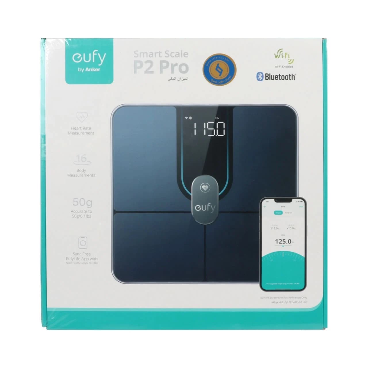 ترازو هوشمند ANKER مدل Eufy Smart Scales P2 PRO T9149K11 – مشکی (گارانتی 18 ماهه شرکتی) — تصویر ۴