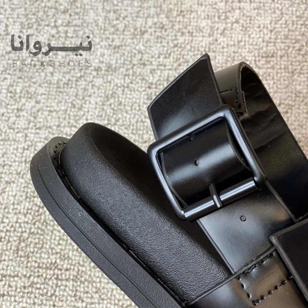 صندل زنانه چرمی رکابدار زارا — تصویر ۴