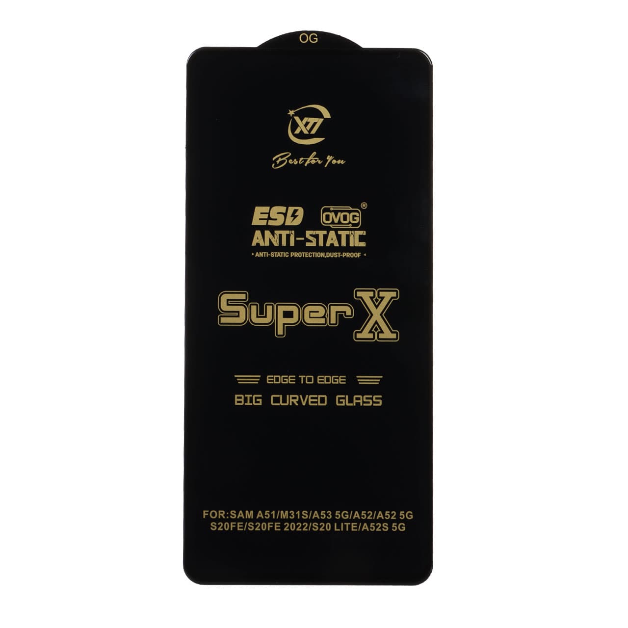 محافظ تمام صفحه SUPER X برند OVOGمناسب SAMSUNG A51/ A52/ A53 5G /M31S /S20 FE