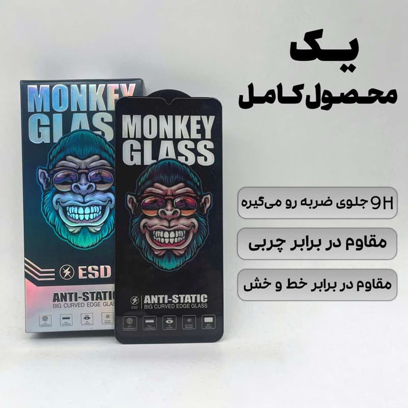 محافظ صفحه نمایش گوشی آیفون 12 پرومکس مدل Monkey Anti Static — تصویر ۳