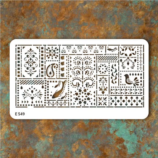 شابلون طرح لیپان آرت کد E 549