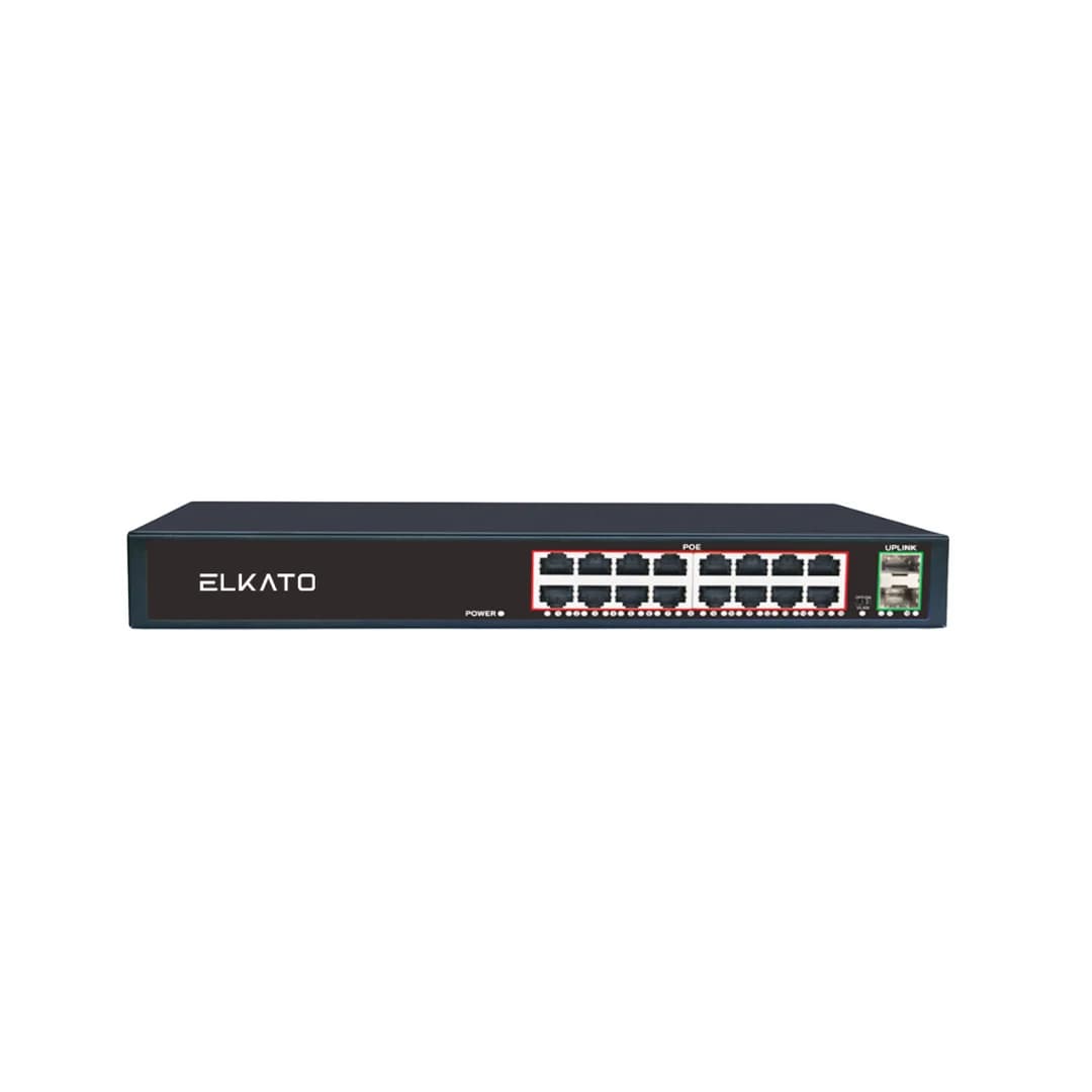 سوئیچ شبکه POE (16 پورت گیگ و 2 پورت گیگ) EL-1SG1602GP-250W — تصویر ۲