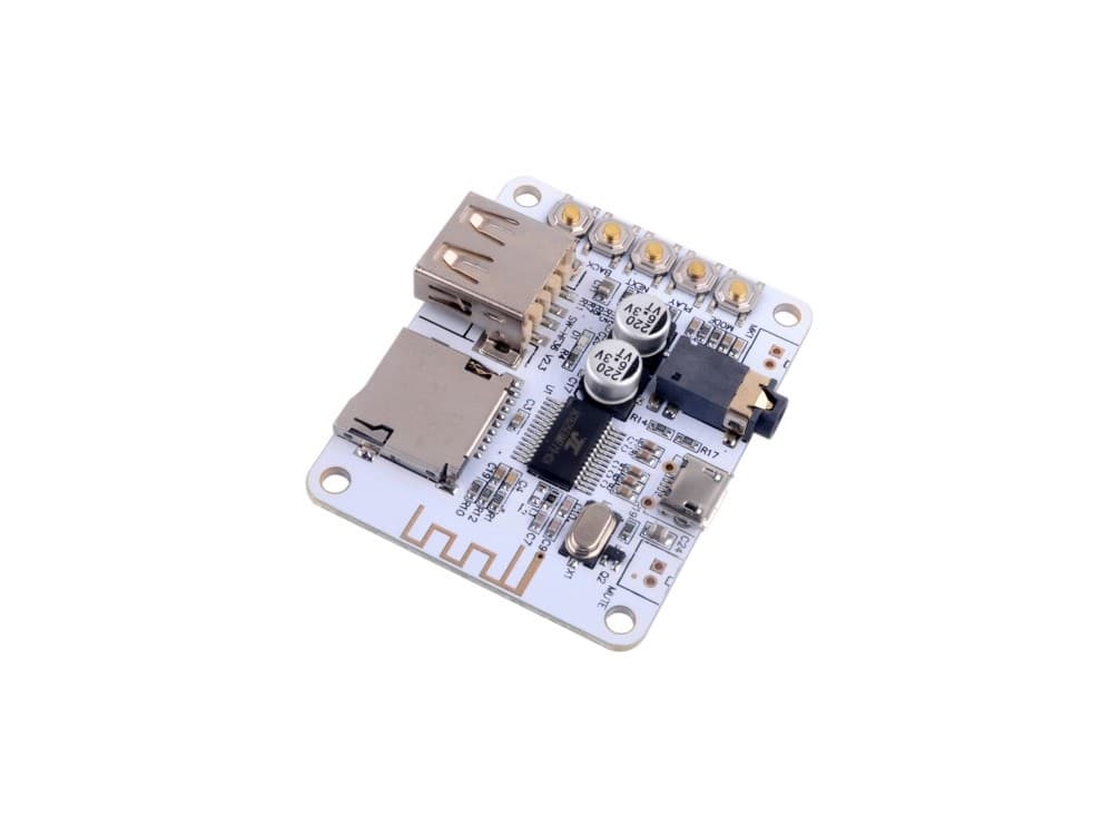 ماژول گیرنده بلوتوث صوتی TEL0108 با قابلیت پخش آهنگ از USB و MICRO SD — تصویر ۲
