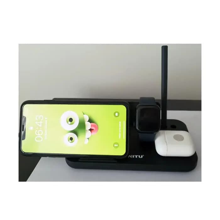 استند وایرلس شارژ نیتو مدل NITU 4IN1 Wireless Charger NT200 — تصویر ۲