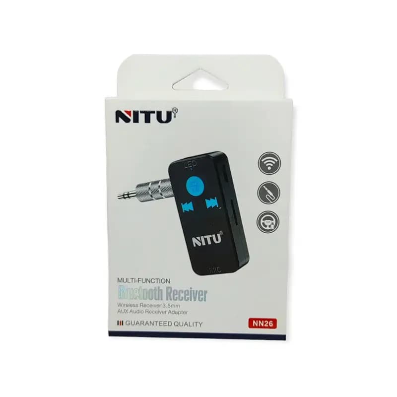 دانگل بلوتوث AUX خودرو نیتو مدل NITU NN26 MULTI FUNCTION — تصویر ۶