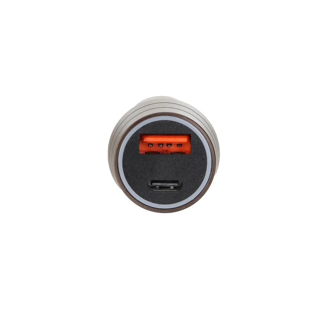 شارژر فندکی PD و فست دو پورت JBQ مدل C458534 48W به همراه کابل شارژ Type-C To Lightning – قهوه ای (گارانتی یکساله رصاصی) — تصویر ۵