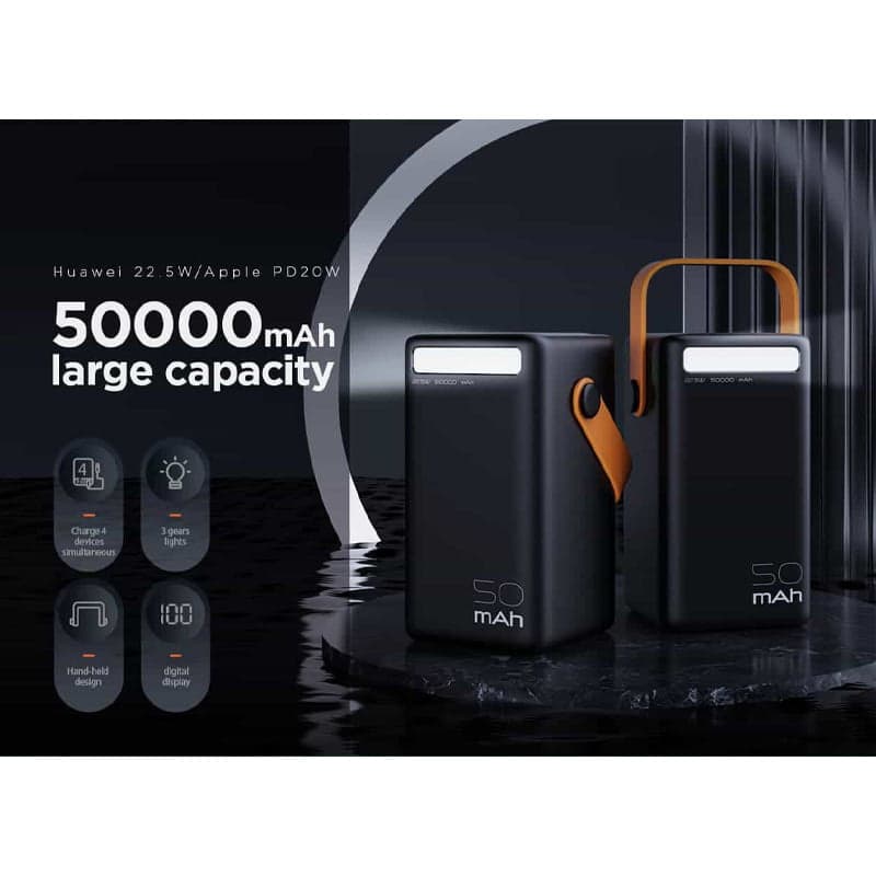 پاوربانک 50000 میلی آمپر جووی مدل JOWAY JP296 PD 65W — تصویر ۵
