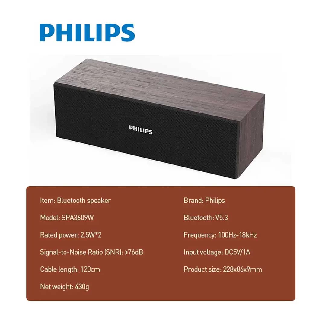 اسپیکر بلوتوثی فیلیپس مدل Philips SPA3609 | SPA3609 — تصویر ۲